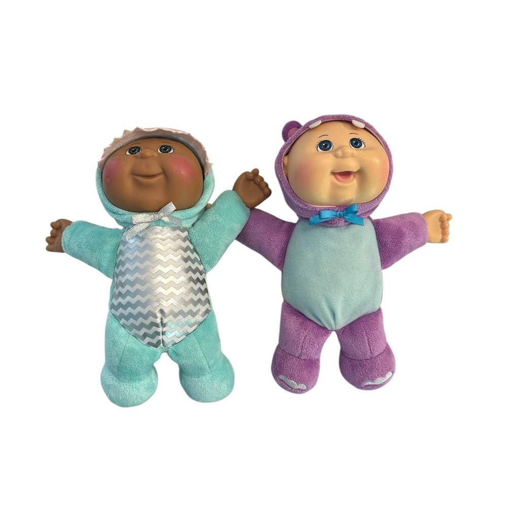 Pair Of Cabbage Patch Cutie Dolls - Shark and Hippo
